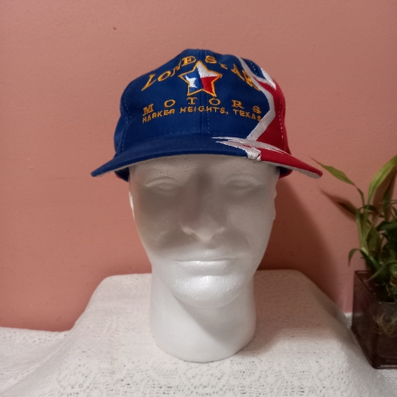 Accessories Lone Star Texas Motors Harker Heights Texas Strapback Red